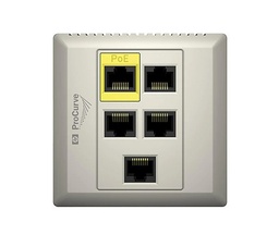 [J9423A] HP - J9423A - ProCurve MSM317 Access Device (WW) wall mount, x4 Ports RJ-45 10/100 (x1 PoE Port + x1 Pass Through), Single Radio b/g, PoE PD.