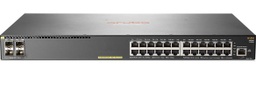 [JL255A] HPE Aruba - JL255A - 2930F 24 Ports RJ-45 (10/100/1000) PoE+, 4 Ports SFP/SFP+ 1G/10G Switch, PoE Power 370W, 19" 1U.