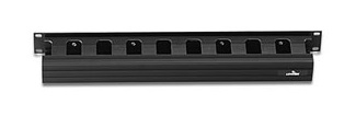 [491RU-HFO] Leviton - 491RU-HFO - VERSI-DUCT Horizontal Manager, 1RU, Covered, Front Only.