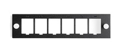 [5F100-6QP] Leviton - 5F100-6QP - 6-Pack QuickPort® Keystone modules, for FO P.P, empty.