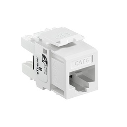 [61110-RW6] Leviton - 61110-RW6 - Module Jack Extreme CAT6+ QuickPort® Connector Keystone White.