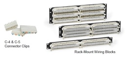 [41DBR-3F5] Leviton - 41DBR-3F5 - Wiring Block Cat5e 110 Style, 300-Pair Rack Mount Panel 3U with Labels &amp; C-5 Clips.