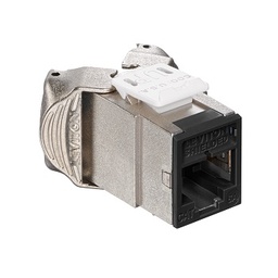 [6ASJK-RE6] Leviton - 6ASJK-RE6 - Atlas-X1™ Cat6A Shielded QuickPort® Module Jack, Component-Rated, Black.