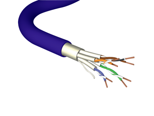 [AC6U/FTP-HF1-Eca-500BU] Leviton - AC6U/FTP-HF1-Eca-500BU - Cat6A Cable U/FTP LS0H 23AWG 500 Mtr Reel Blue.
