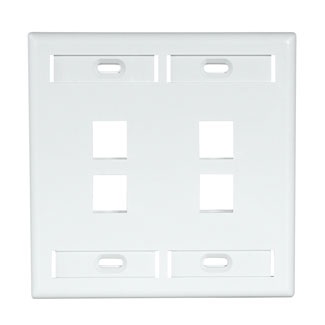 [42080-4WP] Leviton - 42080-4WP - WP 4PORT DG ID WH.