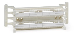 [41D6A-1F4] Leviton - 41D6A-1F4 - Wiring Block Cat6A 110 Style, 64-Port (Pair) Wall Mount with Legs, Labels & C-4 Clips.