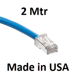 [6AS10-07L] Leviton - 6AS10-07L - UTP Patch Cord Cat6A, Atlas-X1 SlimLine Stranded, 7' FT / 2 Mtr, Blue, USA.