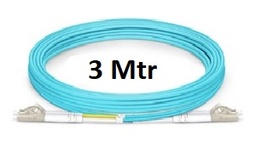 [332-14OM3L1L1003] NORDEN - 332-14OM3L1L1003 - FO Patch Cord MM OM3 Duplex LCD:LCD PVC Aqua 3 Mtr.