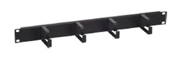 [SCS-CMM-1U-BK] OPTERNA - SCS-CMM-1U-BK - Cable Manager 19” with metal rings, 1U.