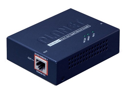 [POE-E201] PLANET - POE-E201 - PoE Extender Injector 1 Port PoE+ 802.3at 10/100/1000Mbps.