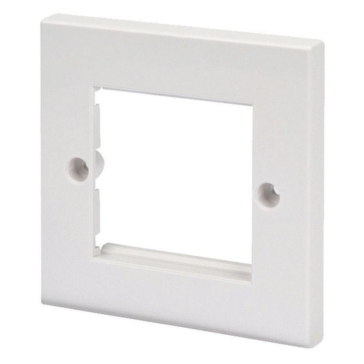 [772350] Ultima - 772350 - Flat Faceplate Single Gang 2x Euro White (H)86mmx(W)86mm.