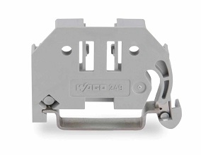[249-116] NEC - 249-116 - WAGO ID-02490116, Screwless end stop 6mm wide for DIN-Rail 35x15 and 35x7.5, Gray.