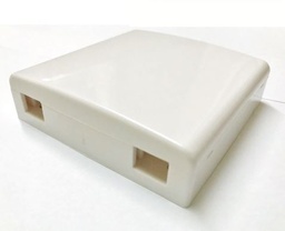 [809298] Ultima - 809298 - FO Outlet FTTx SC or LC Duplex (4 Fiber) MM/SM White (W)87mm x (D)87mm.