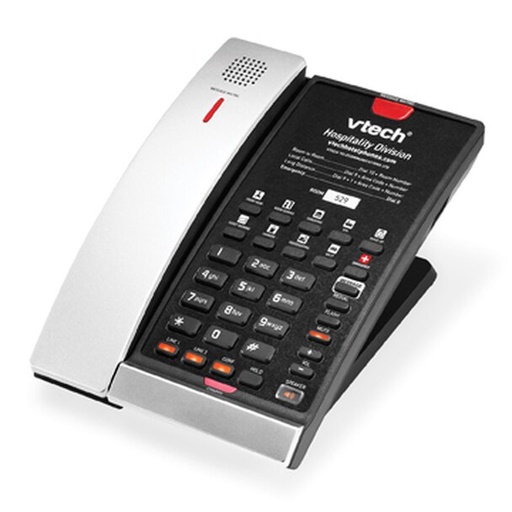 [S2421] Vtech - S2421 - 2-Line, SIP Cordless Speakerphone, 10 Speed Dial Keys, Silver & Black, Anti bacterial plastic.