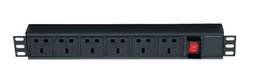 [823097 - LN-PRZ-ONF-1U6P-UK] LANDE - 823097 - LN-PRZ-ONF-1U6P-UK - PDU 6-Way DYNAmax Active Rack UK 13A Socket 19" Aluminium Housing.