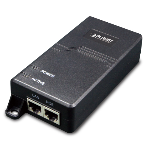 [POE-163] Planet - POE-163 - PoE Injector, 1-Port PoE+ (802.3at), 10/100/1000 Mbps, Power Budget 30W.