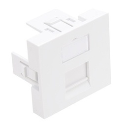 [LI145-2W1] Leviton - LI145-2W1 - Bezel Adapter French-Style Wallplate Insert, 45x45 mm, Flat, Keystone, 1-Port, White.