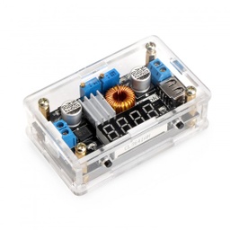 [091029] DROK - 091029 - DC 5~36V to 1.25~32V 5A 75W CC-CV Adjustable Voltage Regulator/USB Charger/Power Adapter/Switch Power Supply + Voltmeter.