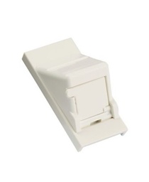 [CM6CESSAW-X] Panduit - CM6CESSAW-X - Bezel Adapter UK Style 25x50mm, Shutter Angled Keystone, Arctic White.