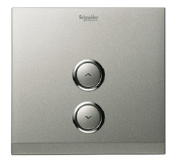 [UC21DMXBS] Schneider Electric - UC21DMXBS - Dimmer Cover Plate &quot;EZinstall&quot; 1 Gang, Brushed Silver.