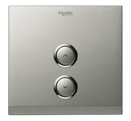 [UC21DMXBS] Schneider Electric - UC21DMXBS - Dimmer Cover Plate "EZinstall" 1 Gang, Brushed Silver.