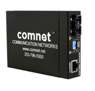 [CWFE2SCM2] Comnet - CWFE2SCM2 - Media Converter 1-Port 10/100Mbps, Commercial Grade 0-50⁰C, MMF Multimode Fiber 2x SC Mini, EU & UK Type Power Supply.
