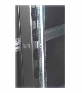 [824966 - KDG-ORG-26EU-BL] LANDE - 824966 - KDG-ORG-26EU-BL - Vertical Cable Manager 26U with Hinged Cover Left & Right, Black.