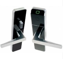 [Confidant Kit2 BLE] SAFLOK Confidant Kit2 - RFID Door Locks Kit2 with B.L.E Mobile Key enabled, Mifare reader, RFID Wake-up, Electronic Privacy Function, Audit Trail : Up to 4000 Events, Operate on Standard 3xAA size Batteries, Bluetooth Antenna, Mortise & Cylinder included, Colour : Black Front & Back Trim, Short Lever Handle, Satin Chrome - Zinc Alloy.