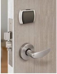 [SAFLOK Quantum 4] SAFLOK Quantum 4 RFID Door Locks, B.L.E Mobile Key enabled, Mifare reader, RFID Wake-up, Privacy Function, Audit Trail : Up to 4000 Events, AA alkaline Batteries last up to 2 years, Bluetooth Antenna, Mortise & Cylinder included, Colour : Black Front and Back Trim, Short Lever Handle, Satin Chrome - Zinc Alloy.