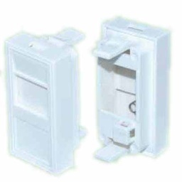 [XJY-NE-87] NEPCI - XJY-NE-87 - Bezel Adapter French Style 22.5x45mm, Shutter Flat Keystone, White RAL9003.