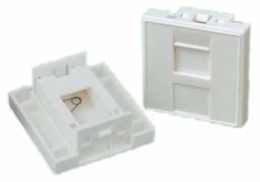 [XJY-NE-34] NEPCI - XJY-NE-34 - Bezel Adapter French Style 45x45mm, Shutter Flat Keystone, White RAL9003.