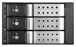 [BPN-DE230HD-SILVER] i-Star - BPN-DE230HD-SILVER - HDD Hot-swap Rack Trayless 2 x 5.25" to 3 x 3.5" 12Gb/s, Silver Color.