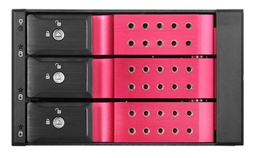[BPN-DE230HD-RED] i-Star - BPN-DE230HD-RED - HDD Hot-swap Rack Trayless 2 x 5.25" to 3 x 3.5" 12Gb/s, Red Color.