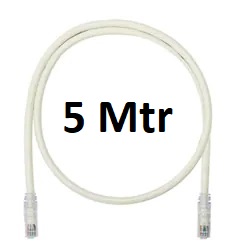 [UTP6A5M] Panduit - UTP6A5M - UTP Patch Cord Cat6A 10G 5 Mtr, White.