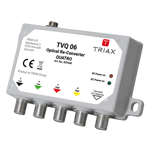 [307640] Triax - 307640 - TVQ 06 Mini Optical to Coax Converter, Quatro.