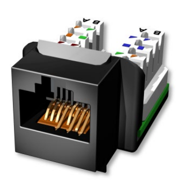 [AC6JAKF0K2] Leviton - AC6JAKF0K2 - Module Jack Cat6A 10GPlus Snap In Jack Screened LSA universal wired.