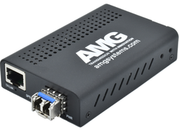 [AMG210M-1G-1SS2] AMG - AMG210M-1G-1SS2 - Commercial Media Converter, 1 x 10/100/1000Base-T(x) RJ45 Port, 1 x 1000Base-Fx Port, Singlemode, 2 Fibres, 1310nm, LC Connectors, Multirate Support, Mini, 0⁰C to +50⁰C, EU, US or UK Type Power Supply Included*.