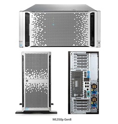 [661342 *Used] HPE - 661342 *Used - ProLiant M350P Gen8 E5-2609 4GB RAM 8x SATA SFF 460-Watts PSU Server System (Used w/o Box)