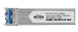 [WI-SFP20-20KM] Wi-Tek - WI-SFP20-20KM - SFP LC Transceiver SMF 1000Mbps upto 20kM, LC Duplex, Wavelength: 1310nm,  0 ℃~70 ℃, 5-Year Warranty.