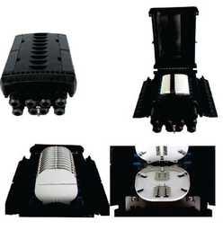 [14F12301M 5A-B] NetX - 14F12301M 5A-B - IP68 Horizontal Fiber Optic Splice Closures - Mechanical Sealing 144 core, 12-Splices trays, 24Core/tray, Dimension 395(H) × 245(W ) × 130(D)mm, -40 to 65 °C, IP68, IK10.