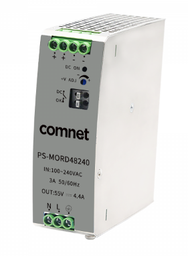 [PS-MORD48240] Comnet - PS-MORD48240 -  INDUSTRIAL PSU, HIGH TEMP POWER SUP 48VDC 240W, DIN RAIL.