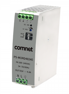 [PS-MORD48240] Comnet - PS-MORD48240 -  INDUSTRIAL PSU, HIGH TEMP POWER SUP 48VDC 240W, DIN RAIL.