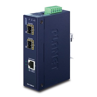 [IGT-1205AT] Planet - IGT-1205AT - Media Converter Industrial 1-Port 10/100/1000T to 2-Port 100/1000/2500X SFP.