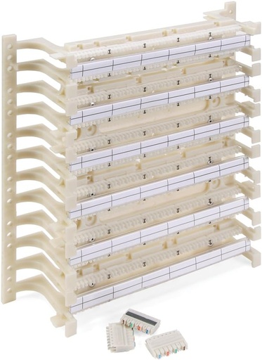 [41AB2-3F4] Leviton - 41AB2-3F4 - 300-Pair Wall-Mount Wiring Block Kit w/ C-4 clips.