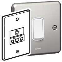 [733090] Legrand - 733090 - Shaver socket Synergy - 240 / 120 V~ - 50-60 Hz - brushed stainless steel