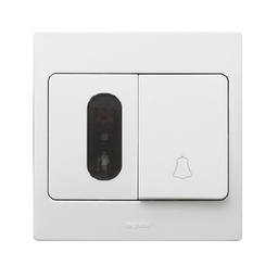 [281045] Legrand - 281045 - Mallia™ Push Button + DND/MUR sign White.