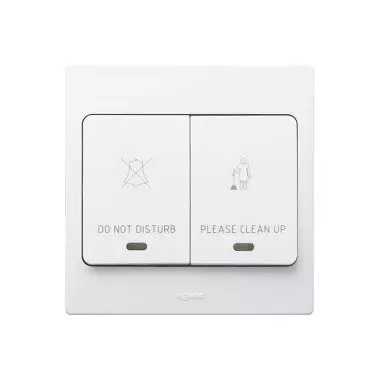 [281046] Legrand - 281046 - Mallia™ Switch for DND/MUR 2-Gang White.