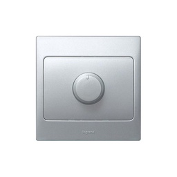 [281280] Legrand - 281280 - Mallia™ Double pole Dimmer 500 Watt Rotary Control 230V Silver.