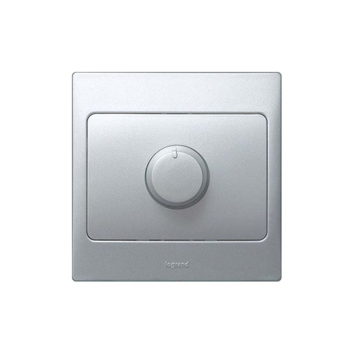 [281280] Legrand - 281280 - Mallia™ Double pole Dimmer 500 Watt Rotary Control 230V Silver.