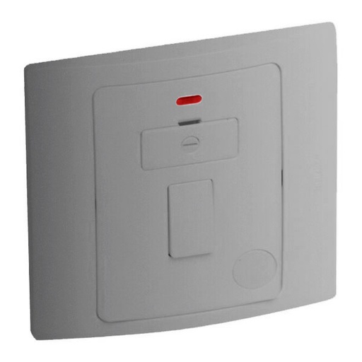 [281342] Legrand - 281342 - Mallia™ fused connection unit switched w/ Red LED indicator 13A 1-Gang Silver.